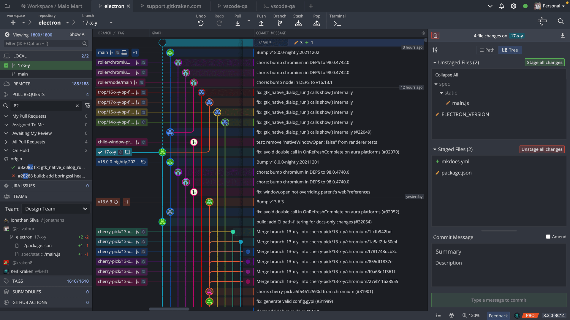 gitkraken ui